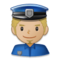 Police Officer - Medium Light emoji on Samsung